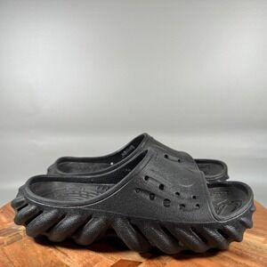 Crocs Echo Slide Black Sporty Sandals Mens 4 Womens 6
